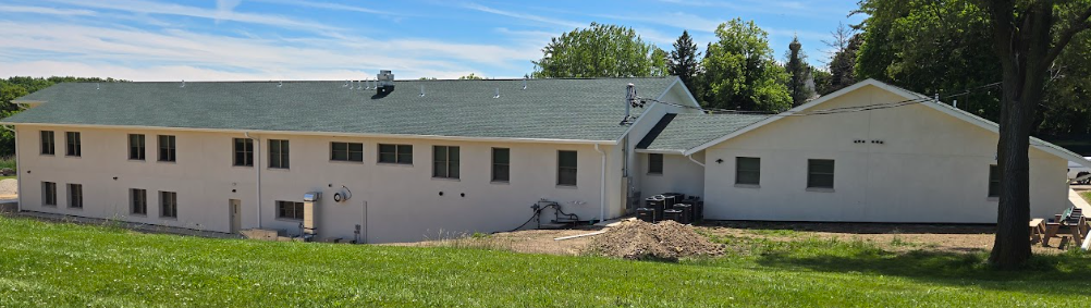 North side of building